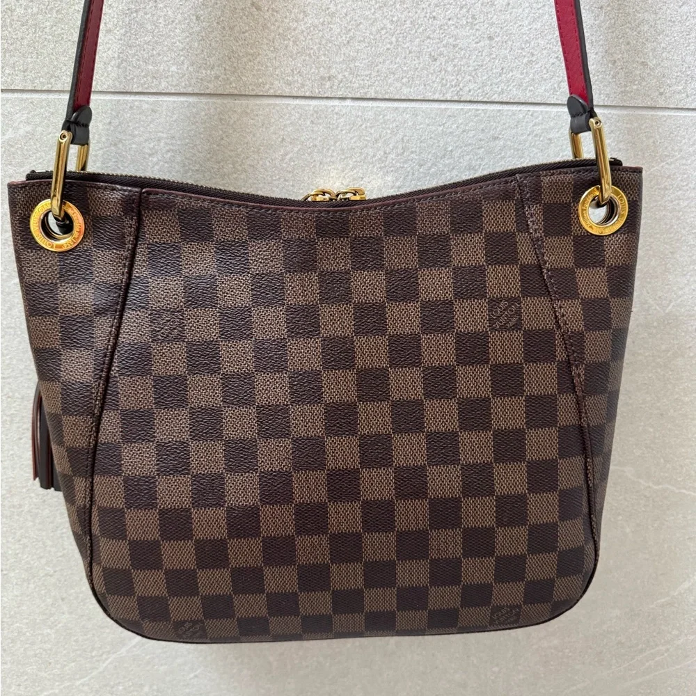 Louis Vuitton South Bank Damier Crossbody Shoulder Bag Ebene - Picture 2 of 16